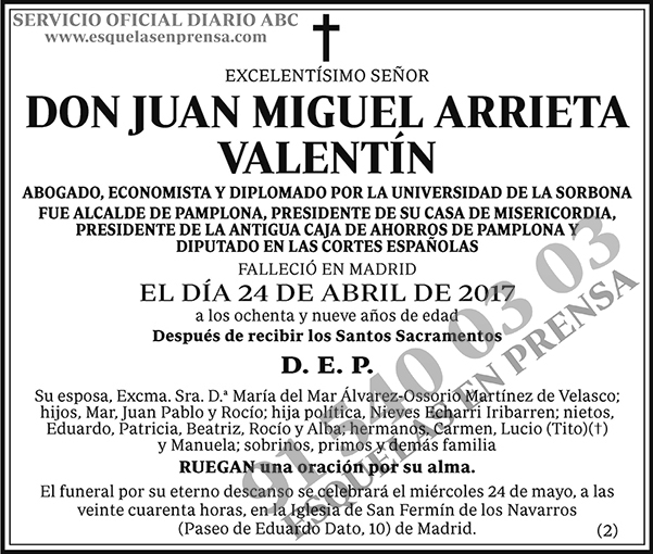 Juan Miguel Arrieta Valentín